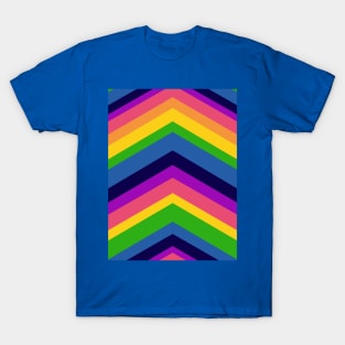 Colourful Rainbow Chevrons T-Shirt